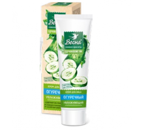 Крем д/лица "ВЕСНА Здравкосметик" 'Огуречный' увлажняющий 40 мл  арт 2317 (48/уп)