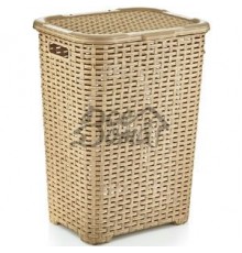 Корзина д/белья ротанг 45л. "Dunya" 05006, Бежевый (уп-8)