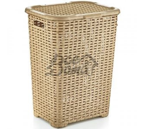 Корзина д/белья ротанг 45л. "Dunya" 05006, Бежевый (уп-8)