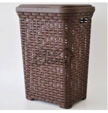 Корзина д/белья ротанг 45л. "Dunya" 05006, Коричневый (уп-8)