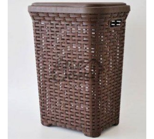 Корзина д/белья ротанг 45л. "Dunya" 05006, Коричневый (уп-8)