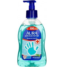 AURA Жидкое мыло с антибактериальным эффектом Алоэ 300мл (12шт в кор)