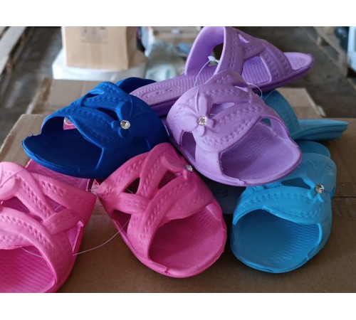 Шлепанцы пена детские девочка  арт 662 (24-29 рр) (12шт/уп)