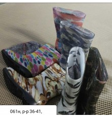 Сапоги женские силиконовые ПВХ арт 061/н 6пар (р.36-41)