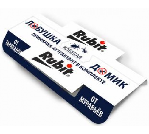 Клеевая ловушка от тараканов и муравьев ДОМИК (120/600) Рубит арт. 85219