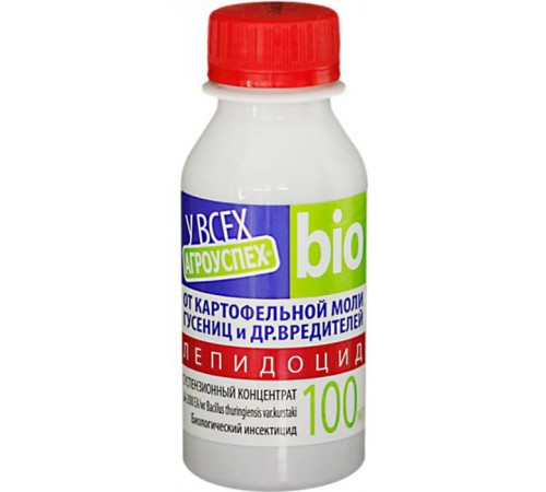 Средство от гусениц, картоф. моли и других вредителей ЛЕПИДОЦИД 100 мл (45) Агроуспех арт. 19268
