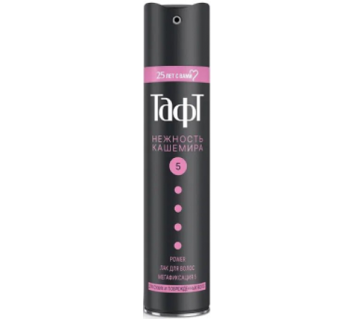 ТАФТ Лак 225мл POWER Нежность Кашемира 5 Мегафиксация  *6*12