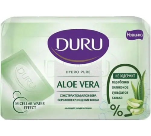 DURU Hydro pure Туалетное мыло Aloe Vera 106г  *24