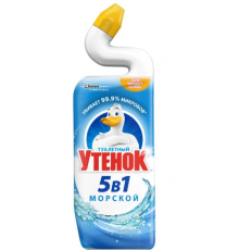 Средство чистящее д/унитаза Туалетный Утенок 5в1 Морской 500мл  *6*12