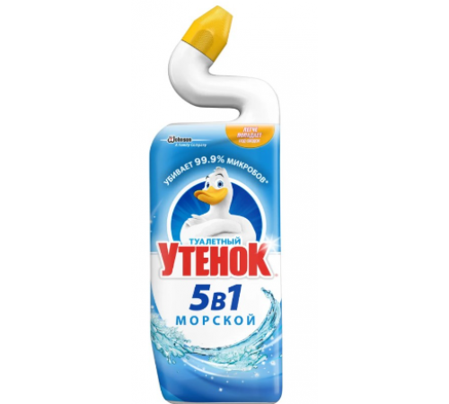 Средство чистящее д/унитаза Туалетный Утенок 5в1 Морской 500мл  *6*12