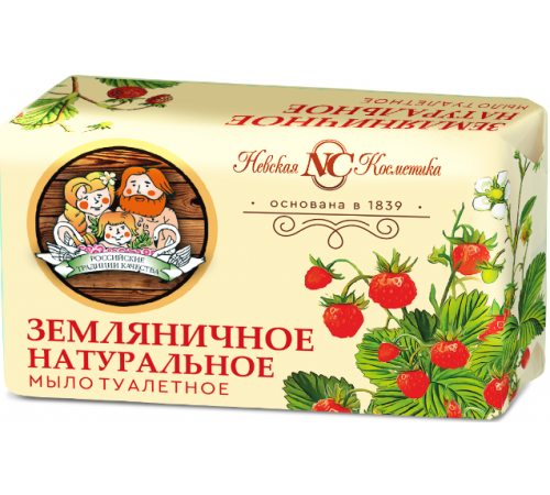 Мыло туалетное Невская Косметика Земляничное, 180гр   *12*36*3888