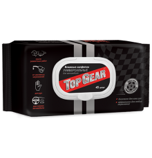 Влажные салфетки Top Gear №45 универсальные автомобильные (28/уп) арт.30107