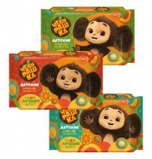 Влажные салфетки Чебурашка №60 детские mix GM (30/уп) арт.72972