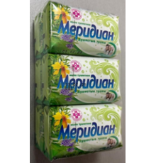 Мыло туалетное "Меридиан" Душистые травы 100гр 6 шт уп (48 шт/кор.4,8 кг)