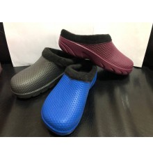 Галоши Женские сабо утепленные пенка (ассорти) арт 023 36-41рр. (6шт/уп) темные