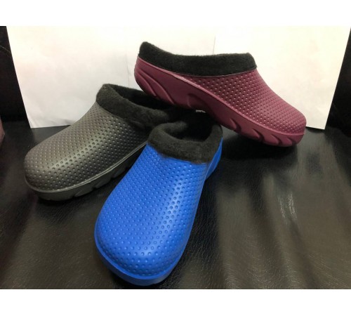 Галоши Женские сабо утепленные пенка (ассорти) арт 023 36-41рр. (6шт/уп) темные