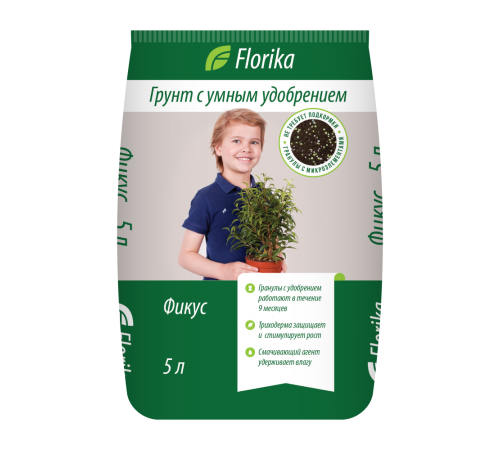 Грунт Флорика "Фикус-пальма" 5л (5шт/уп)