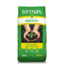 Биогрунт Богатырь "Для рассады универсальный" 60л