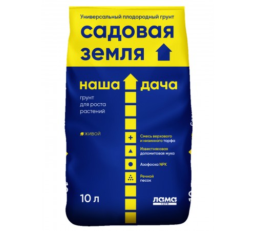 Грунт Наша Дача "Садовая Земля" 10л (5шт/уп)