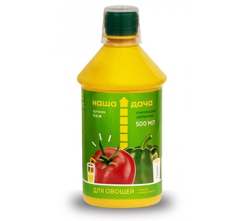 Удобрение Наша Дача Для овощей и цветов Комплексное универсальное Органик бар 500мл