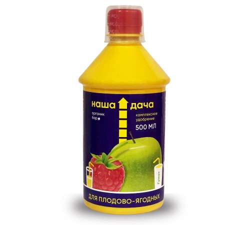 Удобрение Наша Дача Для плодово-ягодных растений Комплексное Органик бар 500мл