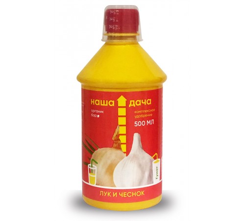 Удобрение Наша Дача Лук и чеснок Комплексное Органик бар 500мл