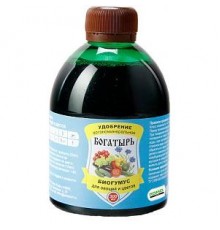 Удобрение Богатырь биогумус Для овощей и цветов органоминеральное 0,3л