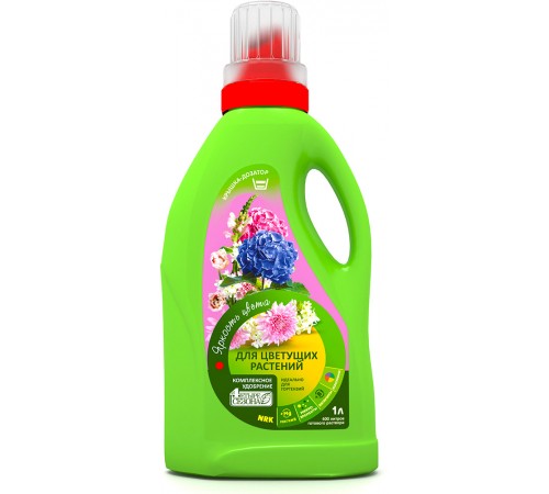 Удобрение Четыре сезона Для цветущих растений жидкое комплексное 1л.