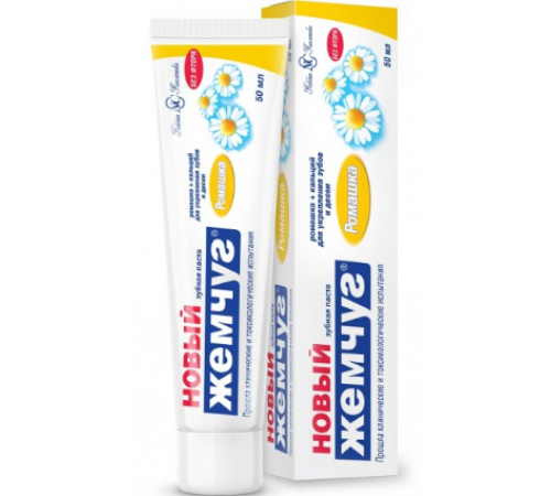 Новый жемчуг Зубная паста РОМАШКА 100МЛ*32.