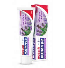Новый жемчуг Зубная паста Шалфей с кальцием, 50мл *36.