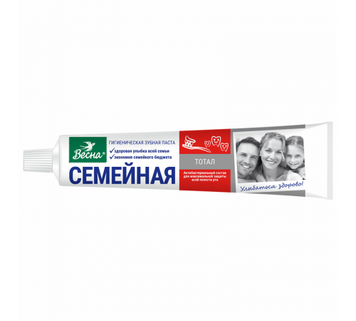 Зубная паста Весна Семейная Total 90г арт 8098  (48/уп)