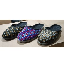 Тапочки женские комнатные закрытые подошва резин. 36-41рр 10пар арт 001 (30/ящ)