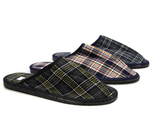 Тапочки мужские  комнатные закрытые 40-45рр 12пар арт. 008з (60/ящ)