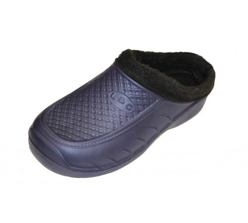 Галоши Мужские (сабо) синие  утипленные арт. 022 41-46рр (6шт/уп)