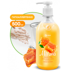 Grass Milana Жидкое крем-мыло Молоко и мед 500мл