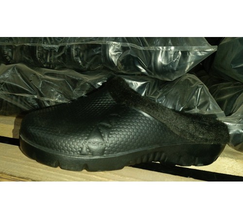 Галоши Мужские (сабо) черные  утипленные арт. 022 41-46рр (6шт/уп)
