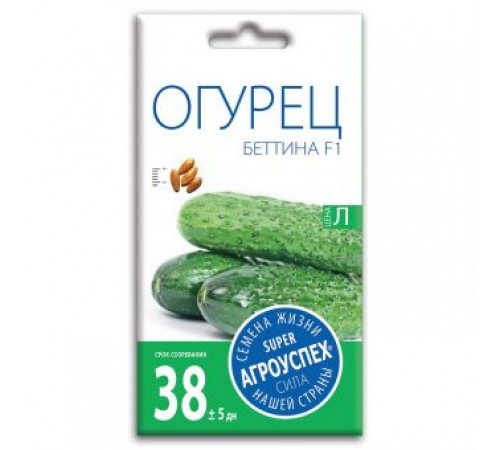 Огурец Беттина F1, семена Агроуспех 7шт (400) арт. 59858 (10/уп)