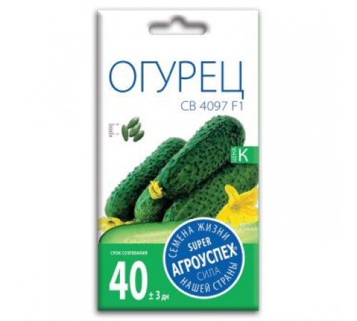 Огурец СВ 4097 F1, семена Агроуспех 6шт (300) арт. 82532 (10/уп)