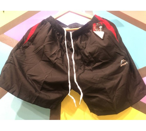 Шорты мужские арт. 33# принт вставка крассный (черный) X-5XL 10/уп