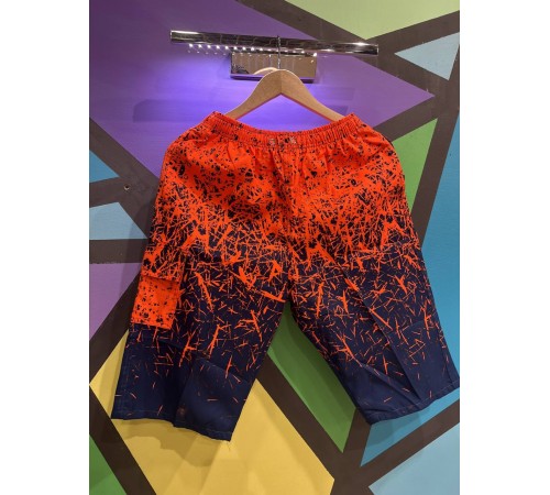 Шорты мужские арт.7721 принт XL-5XL оранжевый ассорти 5/уп