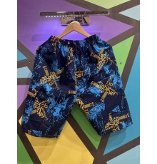 Шорты мужские арт.7722 принт XL-5XL синий ассорти 5/уп