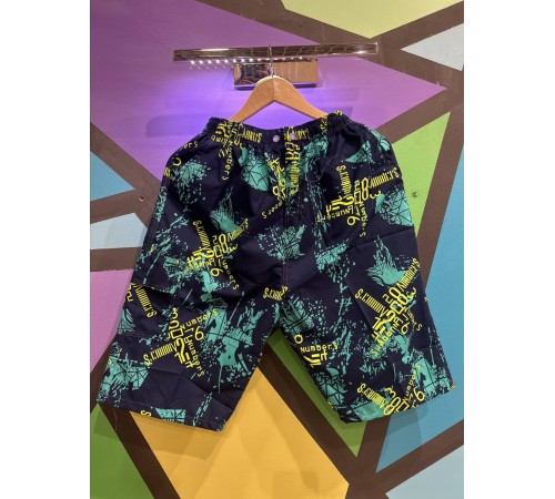 Шорты мужские арт.7722 принт XL-5XL зеленый-салатовый ассорти 5/уп