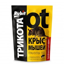 Средство от крыс и мышей гранулы с подсолнечным маслом ТРИКОТА 150г (45) Рубит арт. 139939