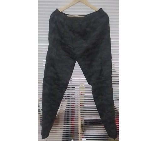 Брюки мужские камуфляж флис зелен-серые 6242 L-4XL 5рр