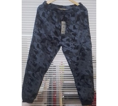 Штаны спортивные мужские камуфляж серые мех  манжет Н-611 50-58 рр 5 шт/уп