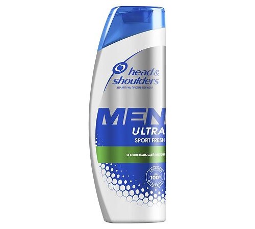 Шампунь Head & Shoulders п/перхоти Sports Fresh 400мл (6шт/уп)/48ящ