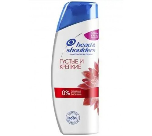 H&S Шамп. против перхоти ГУСТЫЕ КРЕПКИЕ 400мл (6шт/уп)/48ящ