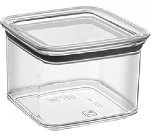 Контейнер вакуумный для сыпучих продуктов квадратный "Ультра" 0,55 л (45шт) арт 32206