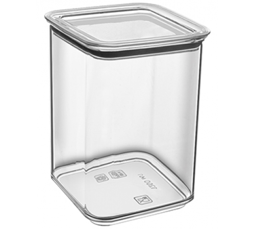 Контейнер вакуумный для сыпучих продуктов квадратный "Ультра" 1.2 л (27шт) арт 32207