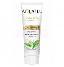 Крем для рук AQUATEL с экстрактом зеленого чая туба 75мл арт,2651 (24/уп)